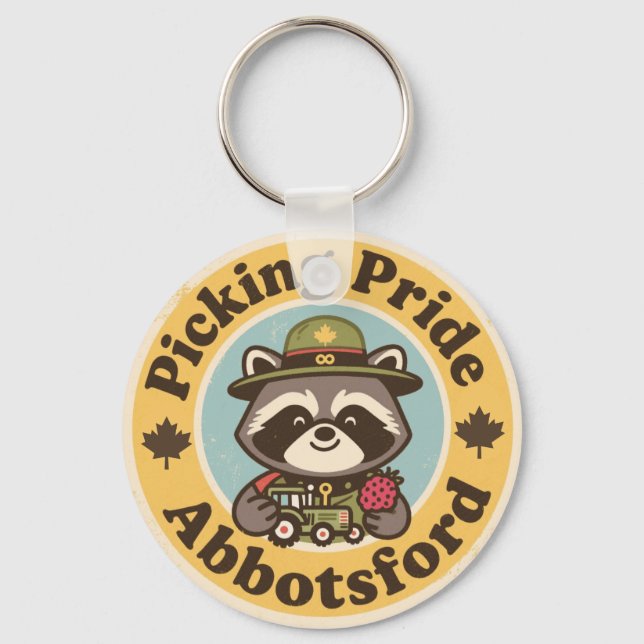 Chaveiro Vintage Abbotsford BC Picking Pride (Frente)