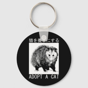 Chaveiro Vintage Adota Um gambá Possum Japonês