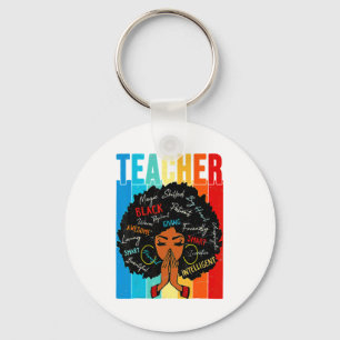 Chaveiro Vintage Afro Mês da História Negra Afro-Americano