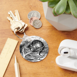 Chaveiro Vintage Alice no País das Maravilhas, Gato Cheshi