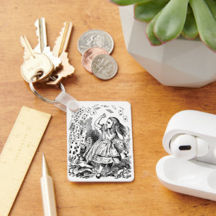 Chaveiro Vintage Alice no país das maravilhas, voo dos