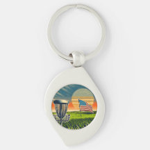 Vintage American Flag Disk Golf Vintage Sun