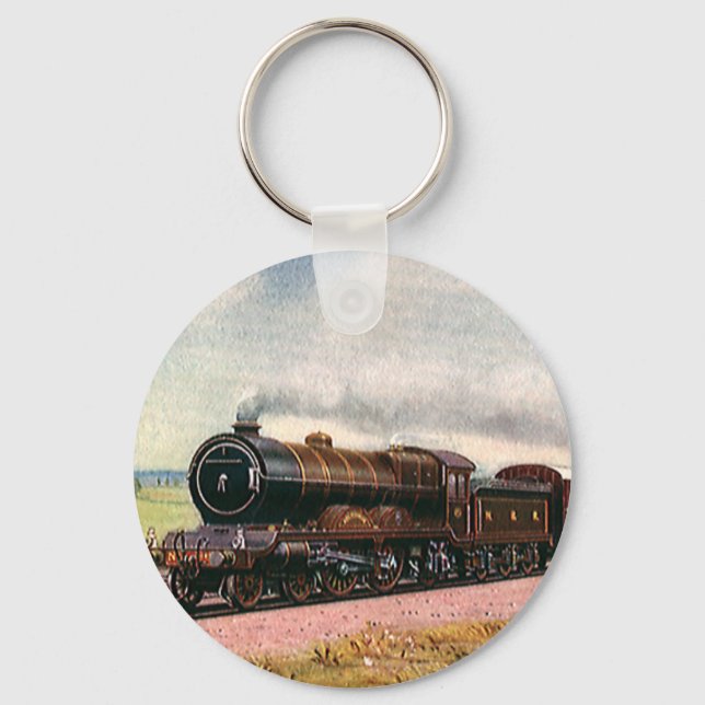 Chaveiro Vintage American West, Western Frontier Train (Frente)