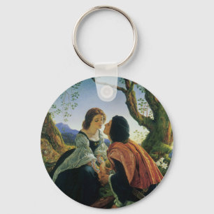 Chaveiro Vintage Art, Amantes em Dusk, Sir Joseph Noel Pato