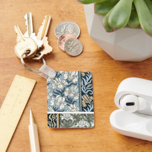 Chaveiro Vintage Art Nouveau, Flores do Jardim Íris