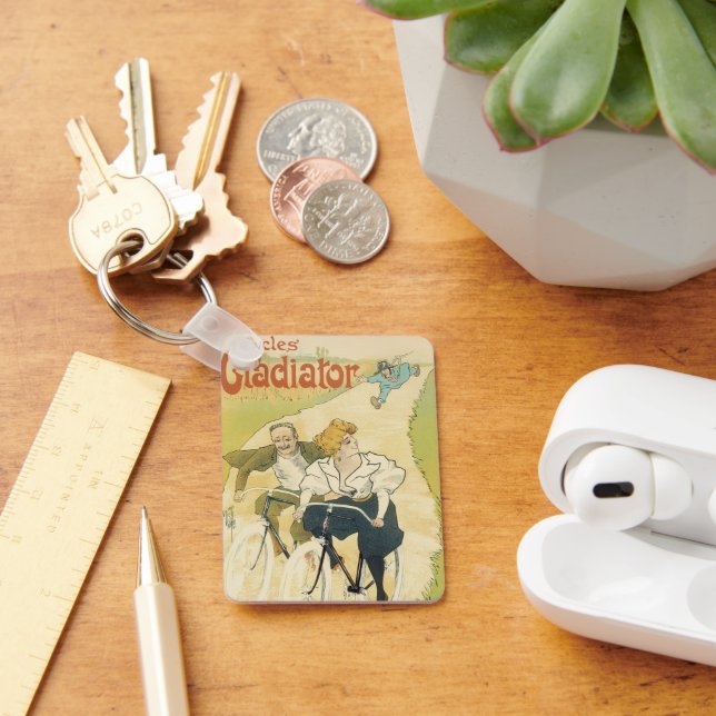 Chaveiro Vintage Art Nouveau, Gladiator Ciclos Bicicletas (Mesa)