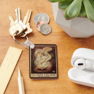 Chaveiro Vintage Art Nouveau, La Loie Fuller Modern Dancer