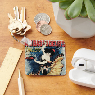 Chaveiro Vintage Art Nouveau, Spanish Flamenco Dancer