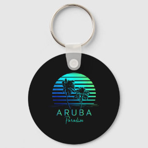 Chaveiro Vintage Aruba Beach Vibes Vacation Souvenir