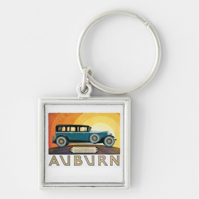 Chaveiro Vintage Auburn Motors Sunburst Ad (Frente)