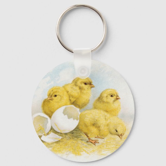 Chaveiro Vintage Baby Chickens (Frente)