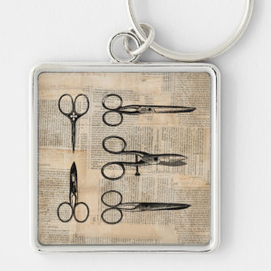Chaveiro Vintage Barbers Shears Tesouras Anticas