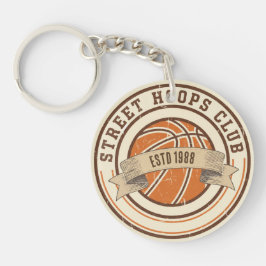 Chaveiro Vintage Basketball Emblem
