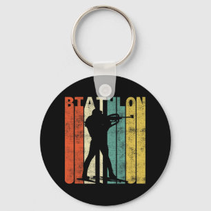 Chaveiro Vintage Biathlon Retro Biathlete