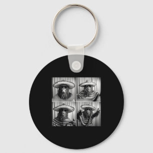 Chaveiro Vintage bigfoot sasquatch selfie photobooth cinco