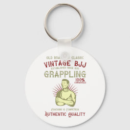 Chaveiro Vintage BJJ Retro Grappling Brasileiro Jiu Jitsu
