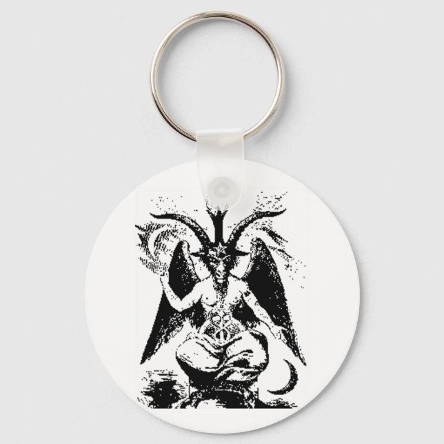 Chaveiro Vintage Black Baphomet (Frente)
