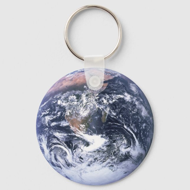 Chaveiro Vintage Blue Marble Earth Photo (Frente)