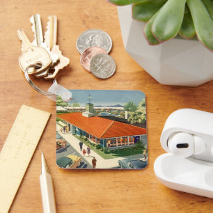 Chaveiro Vintage Business, Clientes em um Restaurante da Fa