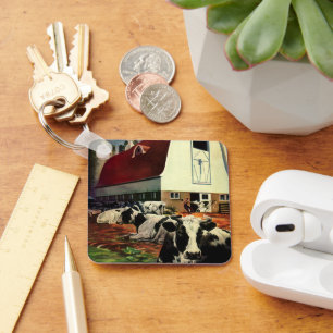 Chaveiro Vintage Business, Holstein Milk Cows on Dairy Faze