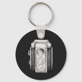 Chaveiro Vintage Camera Black Without wording