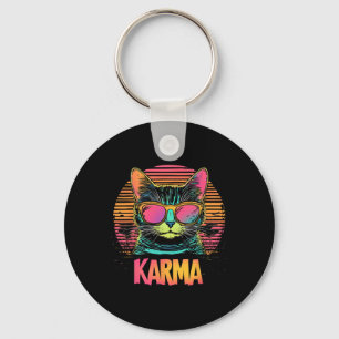 Chaveiro Vintage Cat Karma Amantes Para Adolescentes Menina