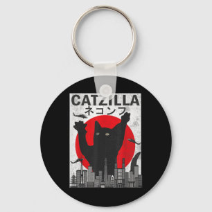 Chaveiro Vintage Catzilla Japonês Sunset Style Kitt