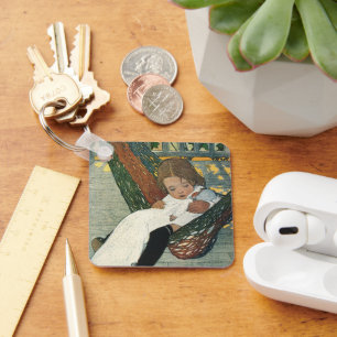 Chaveiro Vintage Child com uma boneca de Jessie Willcox Smi