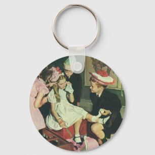 Chaveiro Vintage Children Play Pin the Tail on the Donkey