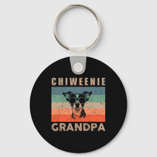Chaveiro Vintage Chiweenie Dog Avô dá presentes para Homens