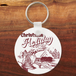 Chaveiro Vintage Christmas Holiday 