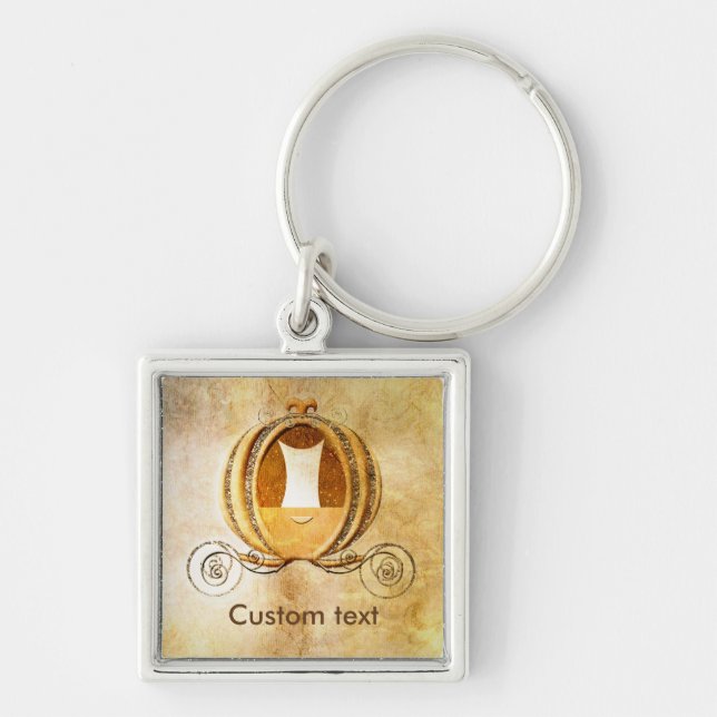 Chaveiro Vintage Cinderella Carruagem Princesa Chave Corren (Frente)