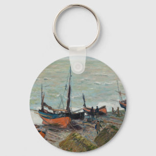 Chaveiro Vintage Claude Monet Barcos De Pesca