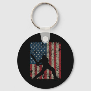 Chaveiro Vintage Cricket American Flag 4 De Julho Patrioti