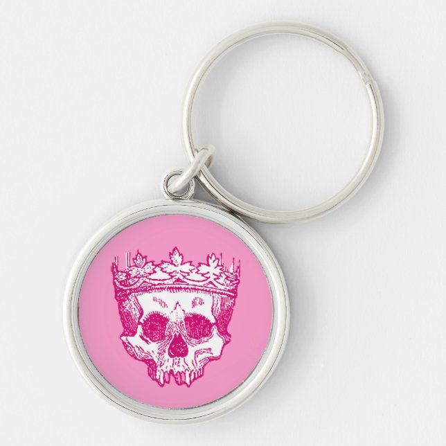 Chaveiro Vintage Crowed Skull (Frente)
