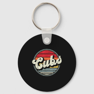 Chaveiro Vintage Cubs Name Retro Design Para Homens Mulhere