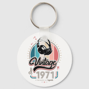 Chaveiro Vintage desde fones de ouvido de 1971