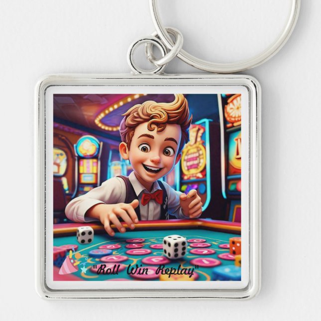 Chaveiro "Vintage Dice Gamble" (Frente)