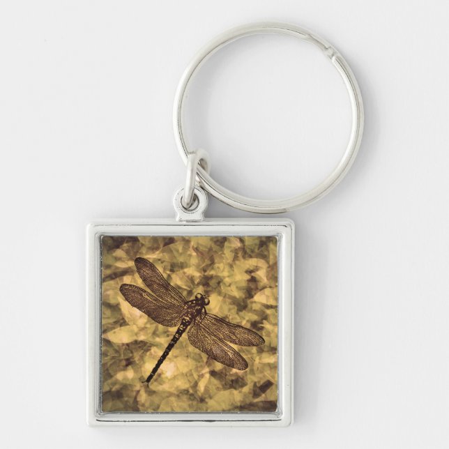 Chaveiro Vintage Dragonfly Art (Frente)