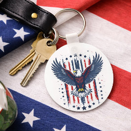 Chaveiro Vintage Eagle Patriotic