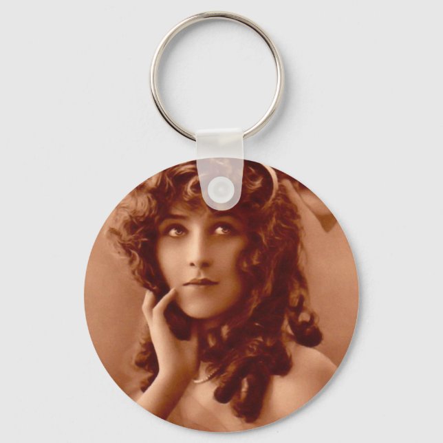 Chaveiro Vintage Edwardian Girl (Frente)
