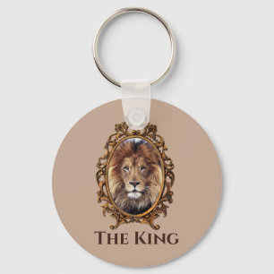 Chaveiro Vintage Elegante Brown Lion King Pais Retroritário