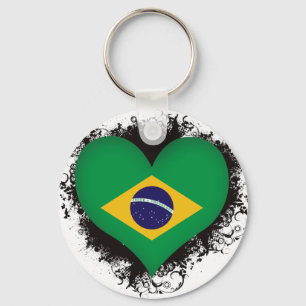 Chaveiro Vintage eu amo Brasil
