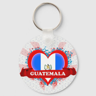 Chaveiro Vintage eu amo Guatemala