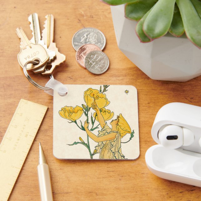 Chaveiro Vintage Fairy Tale, Noite Primrose, Walter Crane (Mesa)