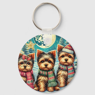 Chaveiro Vintage Felry Natal Terrier Yorskhire Yorkie