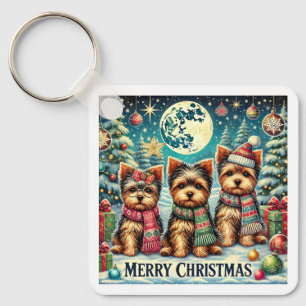 Chaveiro Vintage Felry Natal Terrier Yorskhire Yorkie