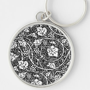 Chaveiro Vintage Floral Wallpaper Grape Art Impressão