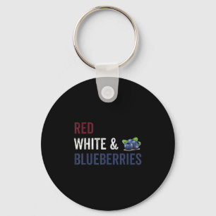 Chaveiro Vintage Funny Red, White E Blues Patriota