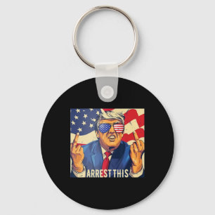 Chaveiro Vintage Funny Trump Prisão Em 4 De Julho De 2024